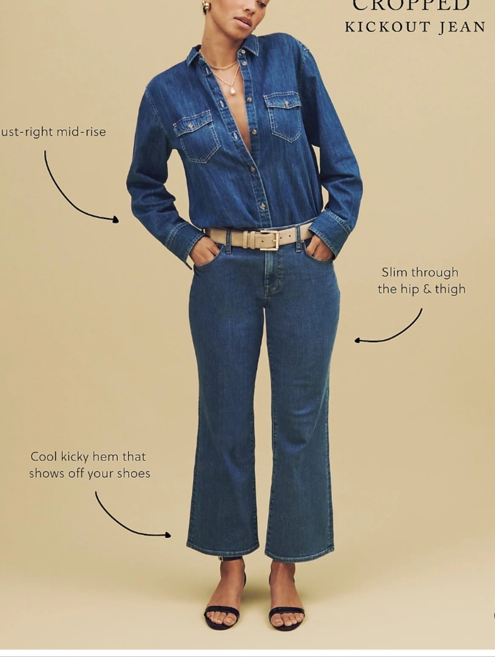 J Crew Mid-rise kickout jean Size 28 Tall NWT